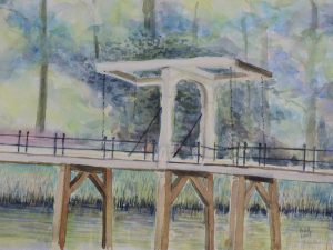 Lift bridge aquarel 30-40 cm