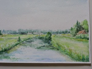 Landscape By Maarssen Aquarel 30-40 CM