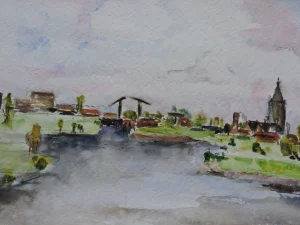 River View Aquarel  35-45 CM
